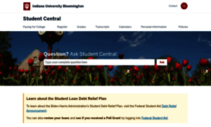 Studentcentral.indiana.edu thumbnail