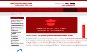 Studentdatabaseindia.com thumbnail