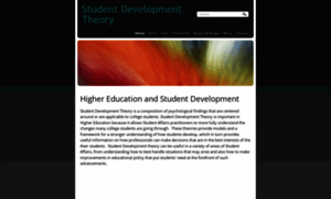 Studentdevelopmenttheory.weebly.com thumbnail