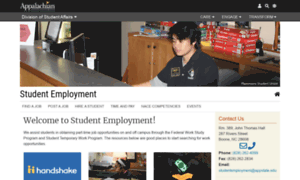 Studentemployment.appstate.edu thumbnail
