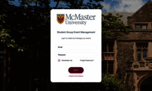 Studentevents.mcmaster.ca thumbnail