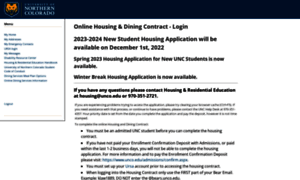 Studenthousing.unco.edu thumbnail
