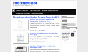 Studentresum.co thumbnail