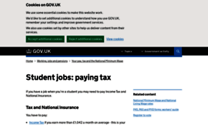 Studenttaxadvice.direct.gov.uk thumbnail