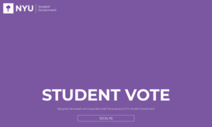 Studentvote.nyu.edu thumbnail