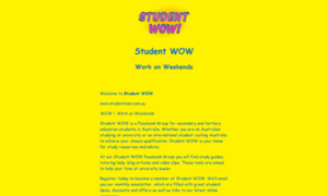 Studentwowcard.com.au thumbnail