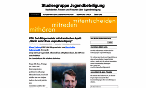 Studiengruppejugendbeteiligung.wordpress.com thumbnail