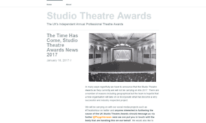 Studiotheatreawards.wordpress.com thumbnail