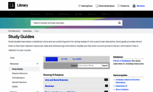 Studyguides.lib.uts.edu.au thumbnail
