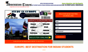 Studyineurope.admissiontimes.com thumbnail
