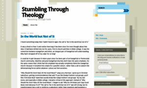 Stumblingthroughtheology.wordpress.com thumbnail