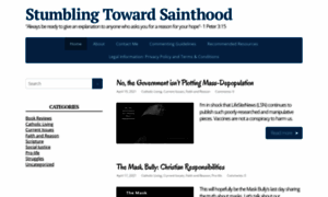 Stumblingtowardsainthood.com thumbnail