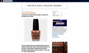 Stupidnailpolishnames.blogspot.com thumbnail