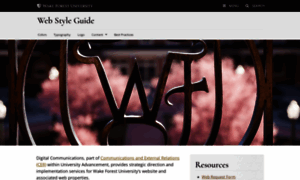Styleguide.web.wfu.edu thumbnail