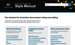 Stylemanual.gov.au thumbnail