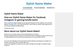 Stylishnamemaker.in thumbnail