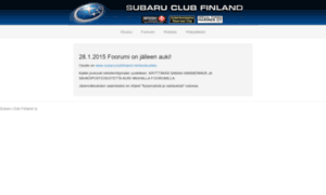 Subaruclubfinland.net thumbnail