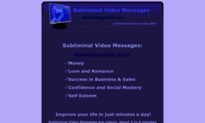 Subliminalvideomessages.com thumbnail