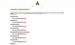 Submissions.oscars.org thumbnail