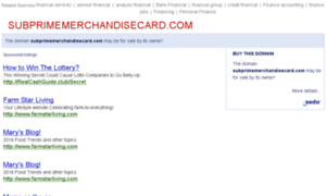 Subprimemerchandisecard.com thumbnail