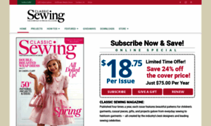 Subscribe.classicsewingmagazine.com thumbnail