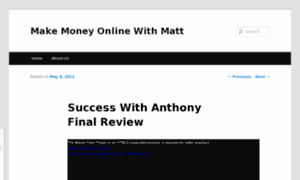 Successwith-anthonyreview.com thumbnail