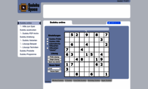 Sudoku-space.de thumbnail