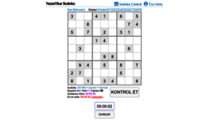 Sudoku.yazarokur.com thumbnail