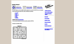 Sudokuprintout.com thumbnail