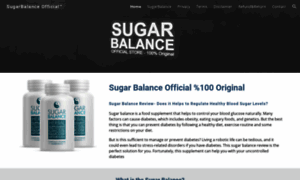 Sugarbalanceofficialstore.com thumbnail