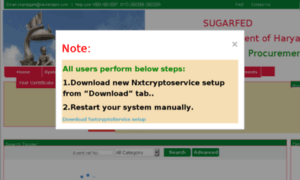 Sugarfed.haryanaeprocurement.gov.in thumbnail