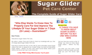 Sugargliderspetcare.com thumbnail