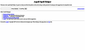 Suggest.aspell.net thumbnail