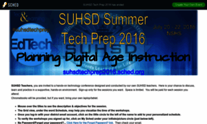 Suhsdtechprep2016.sched.org thumbnail