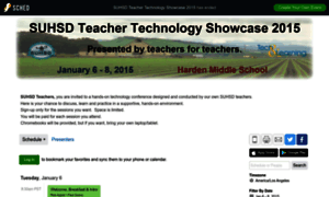 Suhsdtechshowcase2015.sched.org thumbnail