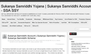 Sukanyasamriddhiaccountyojana.com thumbnail