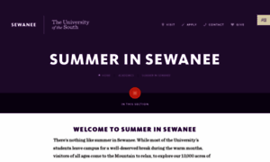 Summer.sewanee.edu thumbnail