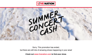 Summerconcertcash.livenationpromos.com thumbnail