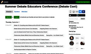 Summerdebateeducatorsconfer2016.sched.org thumbnail