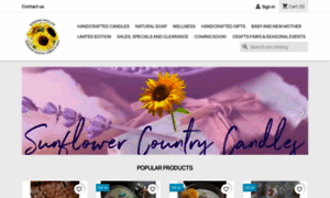 Sunflowercountrycandles.com thumbnail