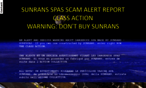 Sunrans-spas-scam-alert-class-action.blogspot.com thumbnail