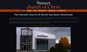 Sunsetchurchofchrist.net thumbnail