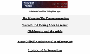 Sunsetgrill.com thumbnail