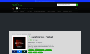 Sunshinefestival.radio.de thumbnail