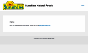 Sunshinenaturalfoods.net thumbnail