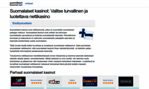Suomalaisetkasinot.net thumbnail