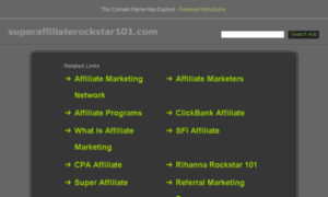 Superaffiliaterockstar101.com thumbnail