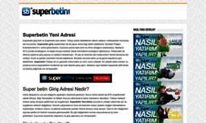 Superbetinyeniadresi.com thumbnail