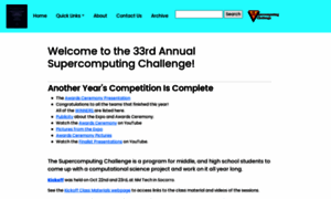 Supercomputingchallenge.org thumbnail