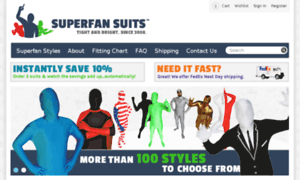 Superfansuits.com thumbnail